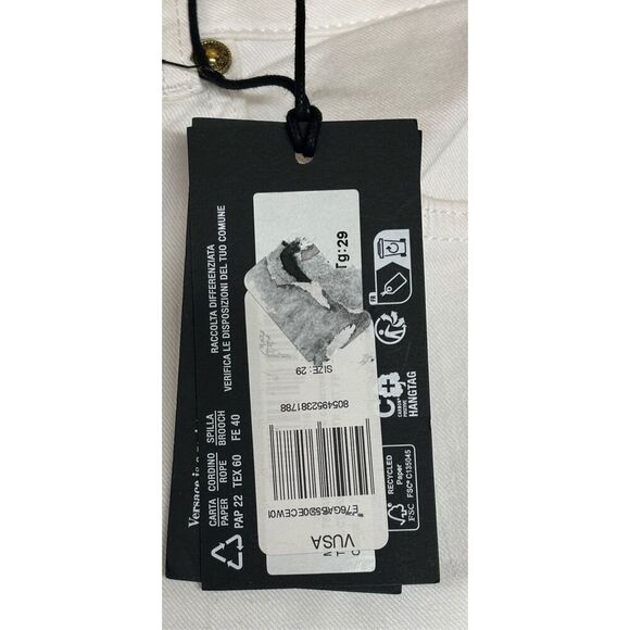 Versace Jeans Couture White Slim-Fit Jeans for Men NWT Size 29 - Picture 9 of 15